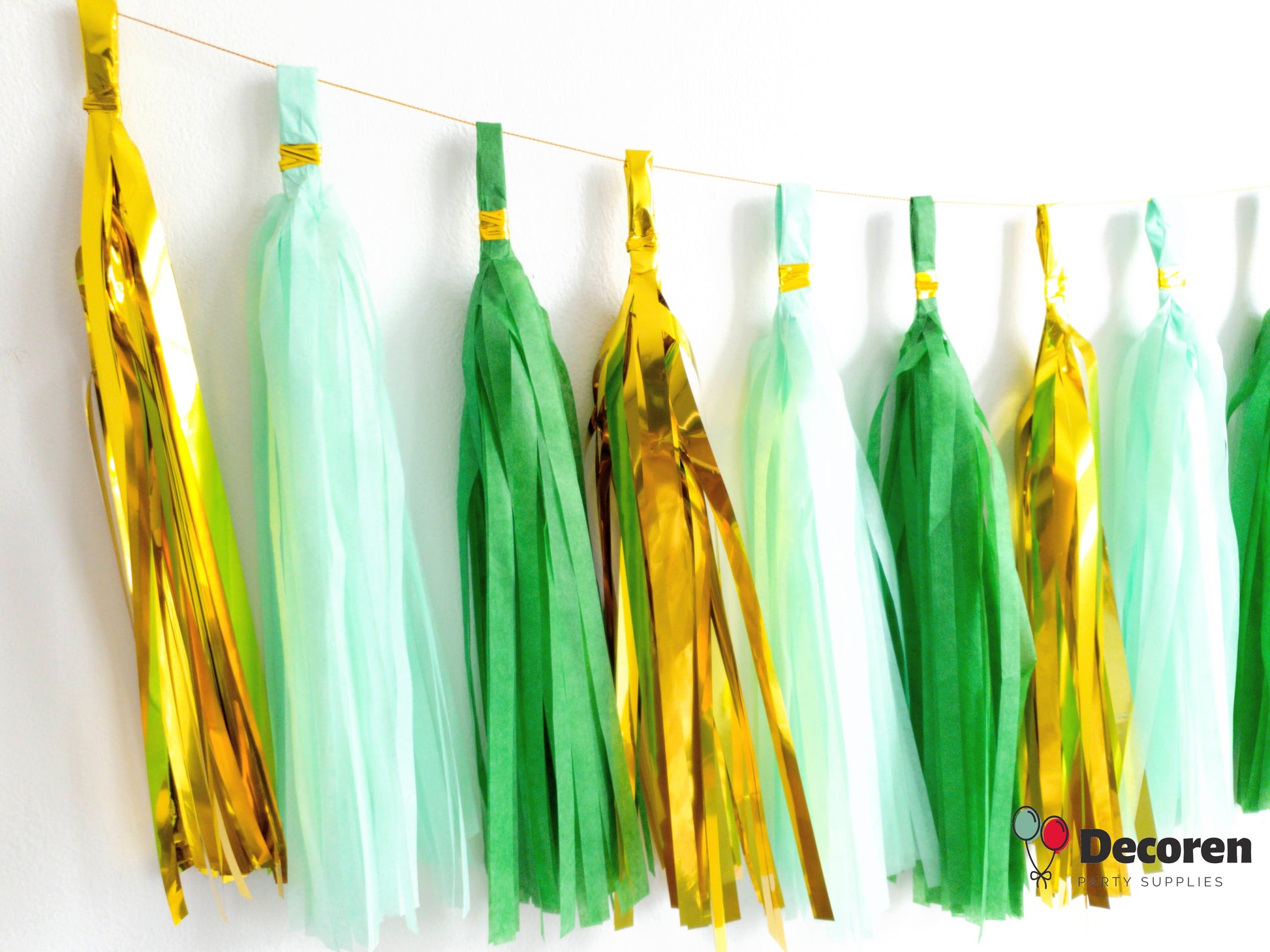 paper tassel garland, foil tassel garland, party tassel decorations, DIY tassel garland, birthday party tassels, wedding tassel decor, baby shower tassels, gender reveal tassel garland, anniversary party decorations, festive tassel banner, hanging party tassels, premium tassel garland, colorful tassel decorations, indoor party decor, outdoor party garland, gold tassel garland, elegant party decorations, tassel banner for events, high-quality party tassels, Brisbane party decorations, Gold Coast party suppli