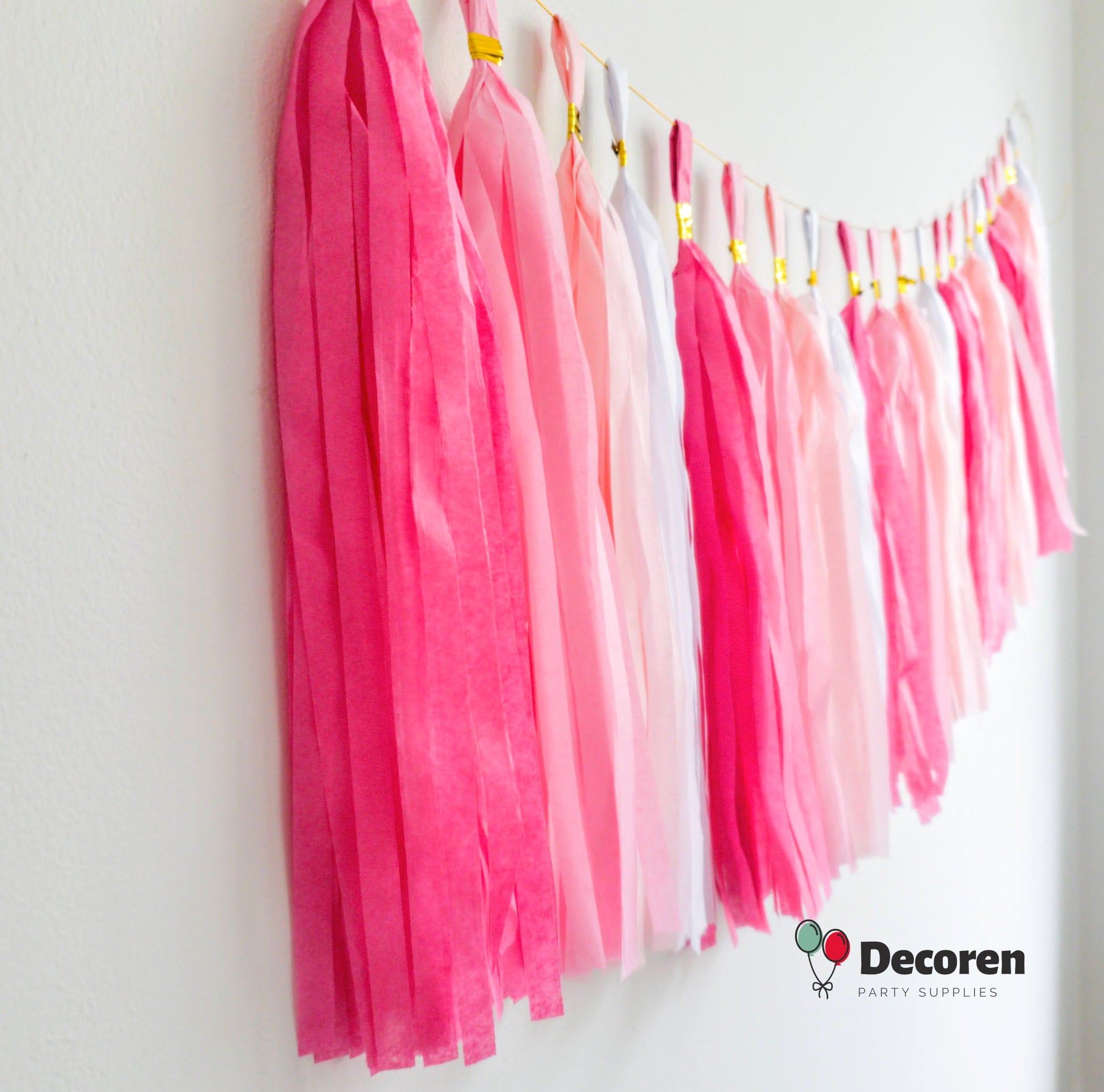 paper tassel garland, foil tassel garland, party tassel decorations, DIY tassel garland, birthday party tassels, wedding tassel decor, baby shower tassels, gender reveal tassel garland, anniversary party decorations, festive tassel banner, hanging party tassels, premium tassel garland, colorful tassel decorations, indoor party decor, outdoor party garland, gold tassel garland, elegant party decorations, tassel banner for events, high-quality party tassels, Brisbane party decorations, Gold Coast party suppli