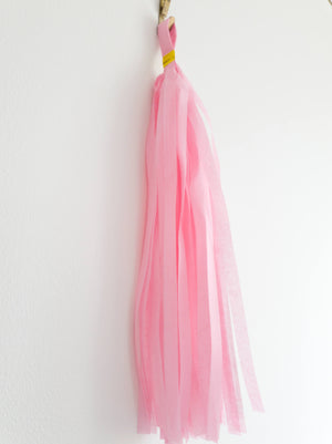 Paper Party Tassel Garland - Pink and Rose Gold