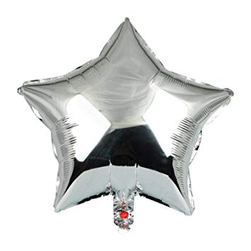 Silver shop foil balloons