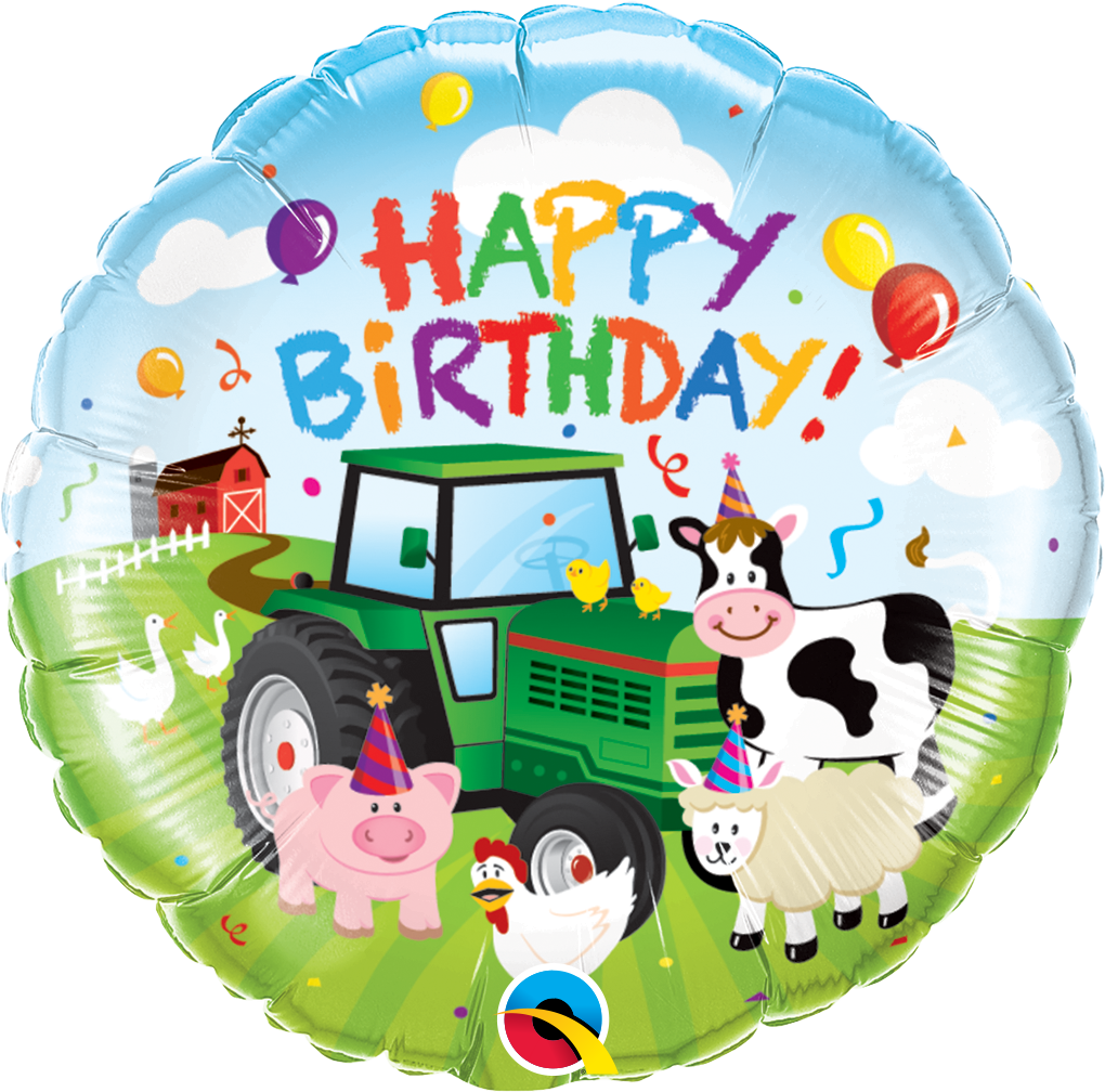 Farm Animal Foil and Latex Balloons
