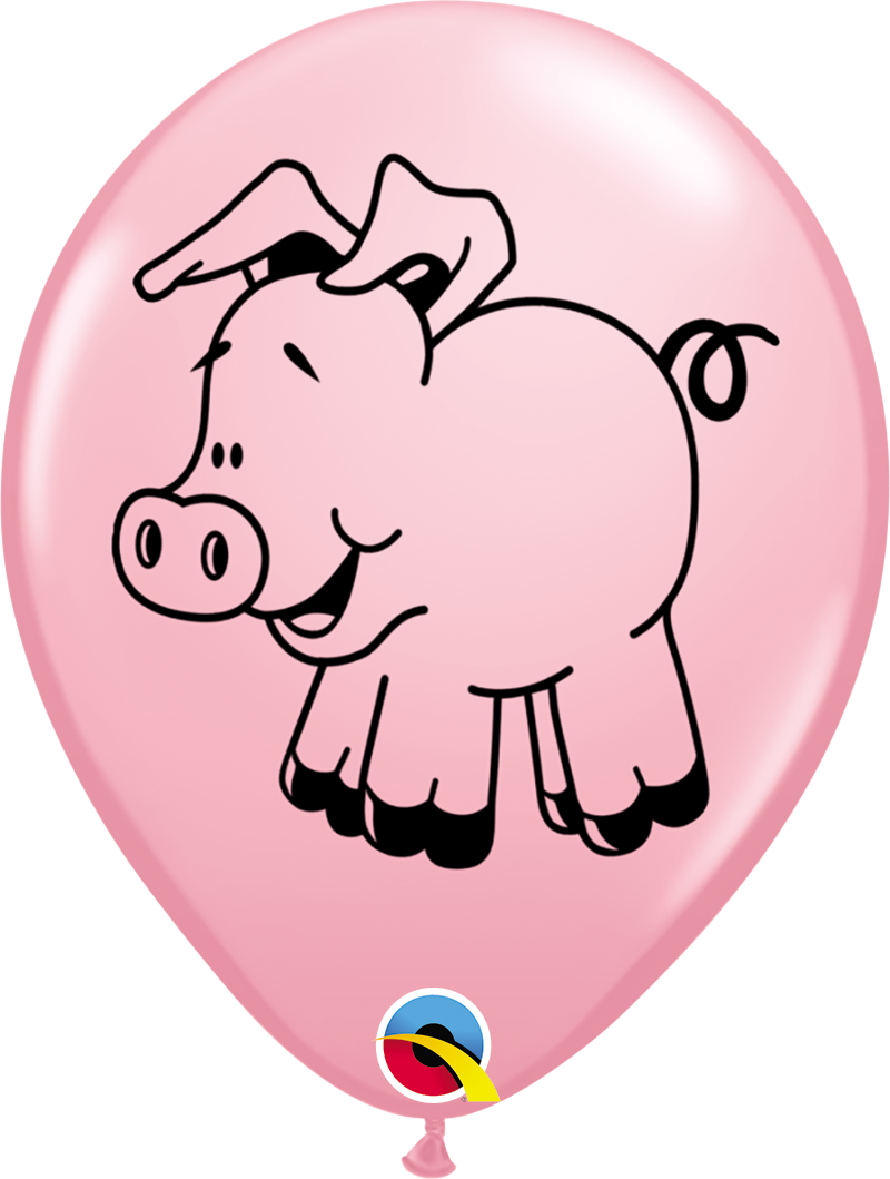Farm Animal Foil and Latex Balloons