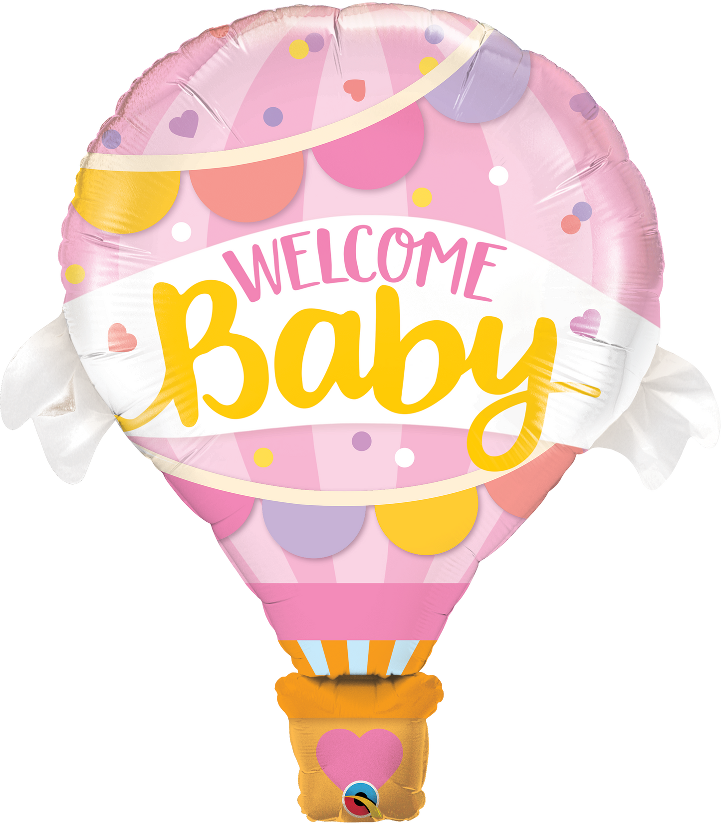 Welcome Baby Jumbo Pink Foil Balloon