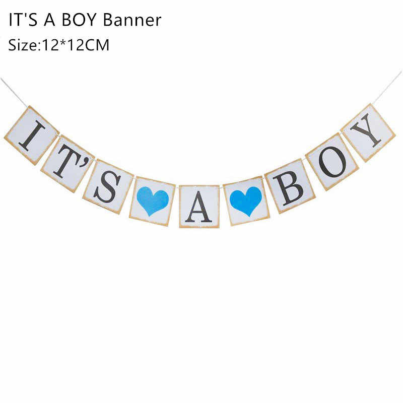 IT'S A BOY Hard Card Stock Banner-Banner-Decoren
