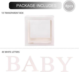 Transparent BABY Balloon Cube Boxes