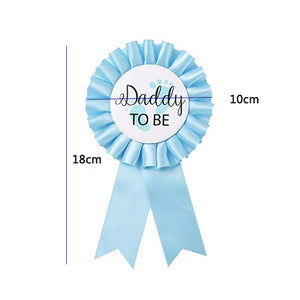 Mommy To Be and Daddy To Be Badges-Sash-Decoren