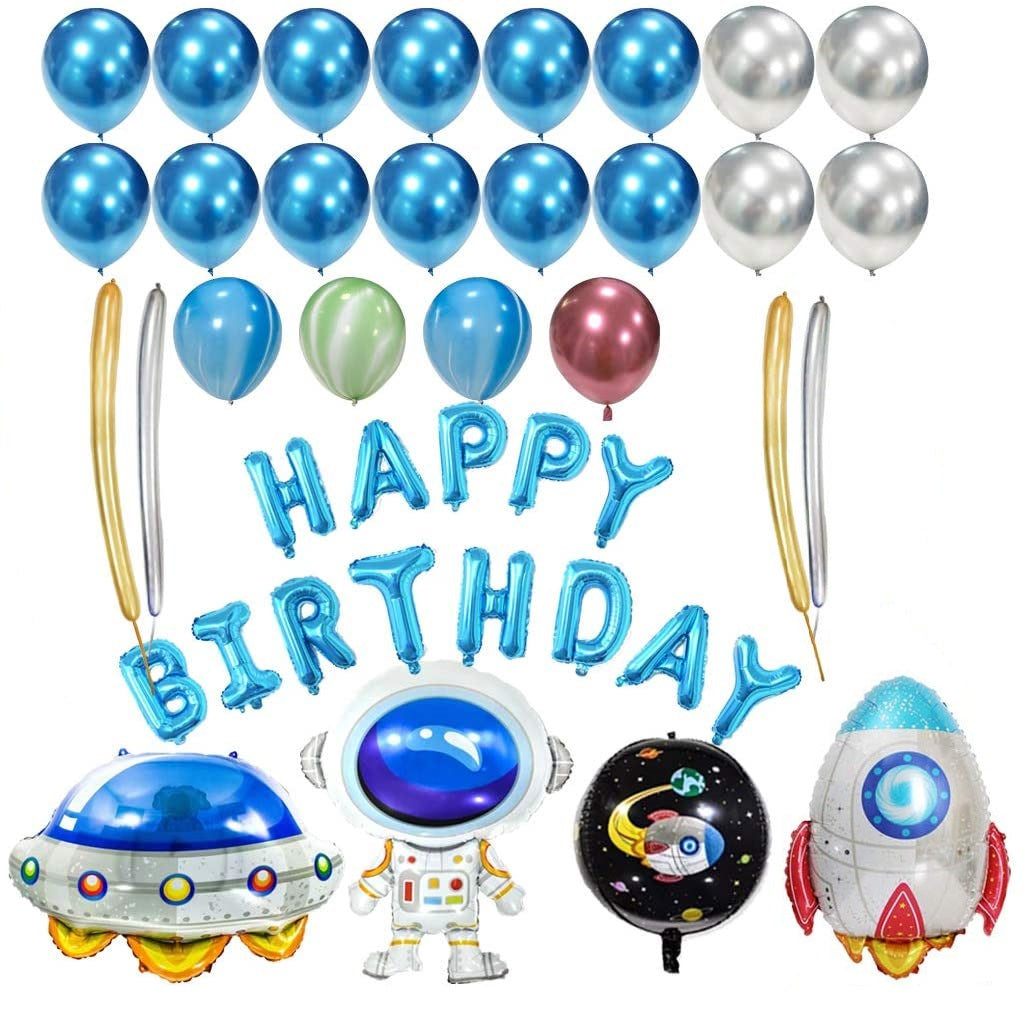 astronaut balloon set, space-themed party decorations, outer space birthday balloons, astronaut foil balloon, rocket foil balloon, spaceship balloon, space party supplies, kids space birthday decor, galaxy party balloons, helium astronaut balloons, reusable foil balloons, astronaut party decorations Australia, space birthday balloons Brisbane, party supplies QLD, DIY space party decor, metallic blue balloons, planet printed balloons, Happy Birthday space balloons, helium-compatible balloons, astronaut and r