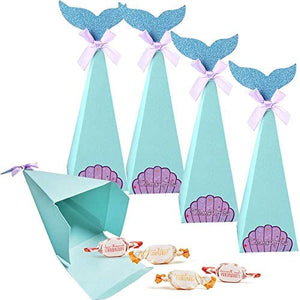 Mermaid shaped candy favor Box party decoration