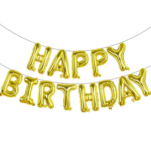 Gold HAPPY BIRTHDAY Foil Balloons-Foil Balloons-Decoren