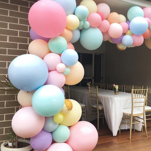 36 inches Large Round Pastel Latex Macaron Balloon - Yellow-Balloons-Decoren