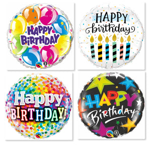 46 cm Happy Birthday Printed Foil Balloons
