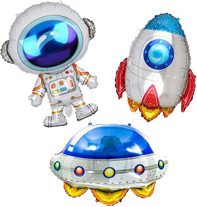 astronaut balloon set, space-themed party decorations, outer space birthday balloons, astronaut foil balloon, rocket foil balloon, spaceship balloon, space party supplies, kids space birthday decor, galaxy party balloons, helium astronaut balloons, reusable foil balloons, astronaut party decorations Australia, space birthday balloons Brisbane, party supplies QLD, DIY space party decor, metallic blue balloons, planet printed balloons, Happy Birthday space balloons, helium-compatible balloons, astronaut and r