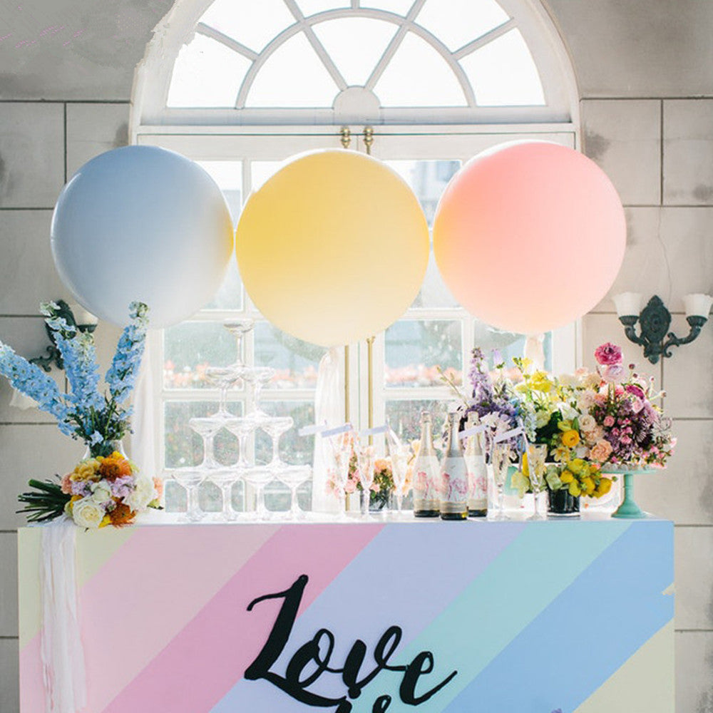 Pastel Blue latex balloons, 36-inch macaron balloons, premium quality latex balloons, large pastel balloons, party decoration balloons, wedding balloons, birthday party balloons, baby shower balloons, engagement balloons, milestone celebration balloons, helium and air-filled balloons, indoor and outdoor balloons, elegant party décor, balloon garland balloons, stylish event balloons.