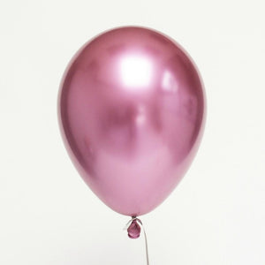 12 inches Metallic Latex Balloons - Pink-Balloons-Decoren