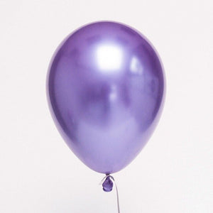 12 inches Metallic Latex Balloons - Purple-Balloons-Decoren