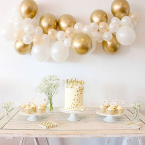 Metallic Gold Latex Balloons - Set of 10-Decoren