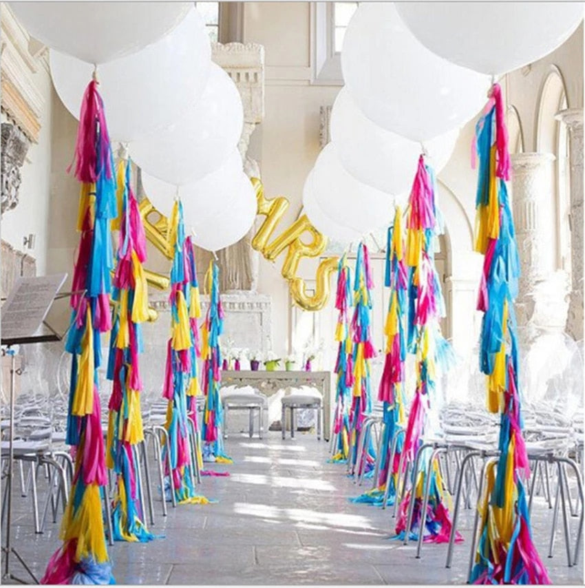paper tassel garland, foil tassel garland, party tassel decorations, DIY tassel garland, birthday party tassels, wedding tassel decor, baby shower tassels, gender reveal tassel garland, anniversary party decorations, festive tassel banner, hanging party tassels, premium tassel garland, colorful tassel decorations, indoor party decor, outdoor party garland, gold tassel garland, elegant party decorations, tassel banner for events, high-quality party tassels, Brisbane party decorations, Gold Coast party suppli