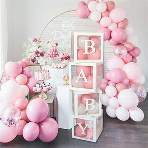 Transparent BABY Balloon Cube Boxes