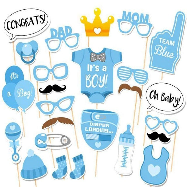 Baby Boy Blue Props - Set of 25 pieces-Props-Decoren