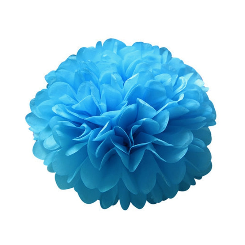 blue white paper pom-poms, blue white lanterns, paper lantern set, party decorations, wedding decorations, baby shower decor, birthday party decor, gender reveal party, anniversary decorations, engagement party decor, elegant party decorations, eco-friendly decor, hanging paper decorations, pom-pom and lantern set, white party decor, Brisbane party supplies, Gold Coast event decor, Australia party decorations, QLD event styling, DIY party decorations, easy to assemble decor