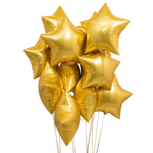 Star Foil Balloon 18 inches - Gold-Foil Balloons-Decoren