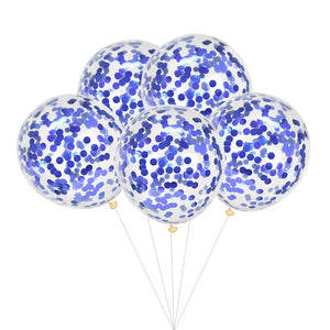 blue confetti balloons, metallic blue balloons, blue party balloons, 12-inch blue balloons, blue latex balloons, blue helium balloons, blue birthday balloons, blue event decorations, blue and clear balloons, blue party decor, blue baby shower balloons, blue wedding balloons, blue anniversary balloons, blue celebration balloons