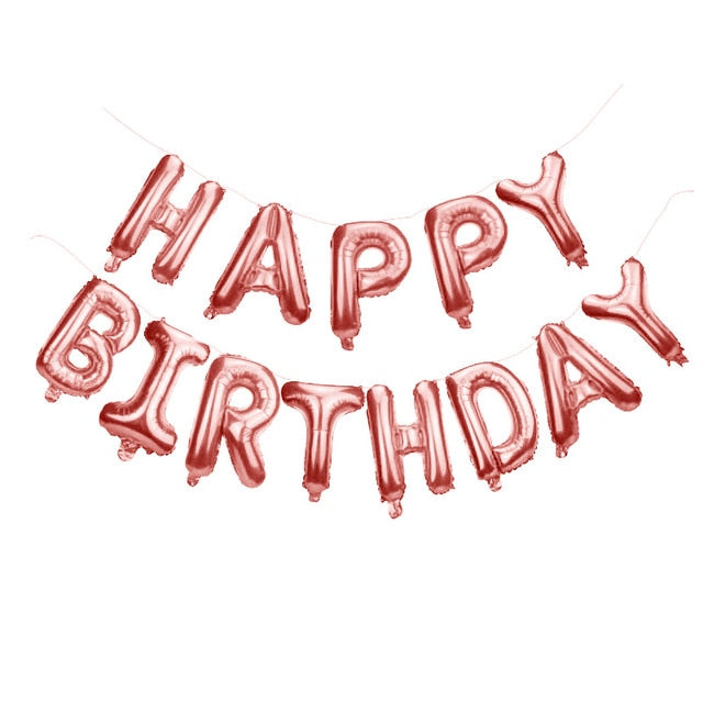 Rose Gold HAPPY BIRTHDAY Foil Balloons-Foil Balloons-Decoren
