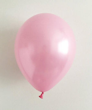 Metallic Pearl Pink Latex Balloons - Set of 10-Decoren