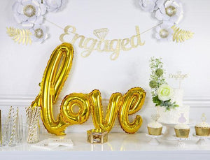 Gold Love Foil Balloon-Decoren