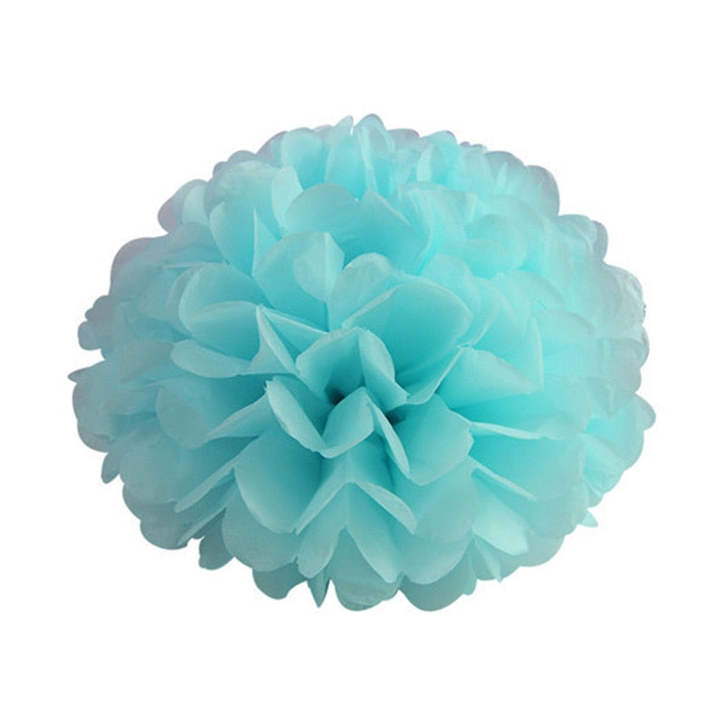 blue white paper pom-poms,blue  white lanterns, paper lantern set, party decorations, wedding decorations, baby shower decor, birthday party decor, gender reveal party, anniversary decorations, engagement party decor, elegant party decorations, eco-friendly decor, hanging paper decorations, pom-pom and lantern set, white party decor, Brisbane party supplies, Gold Coast event decor, Australia party decorations, QLD event styling, DIY party decorations, easy to assemble decor