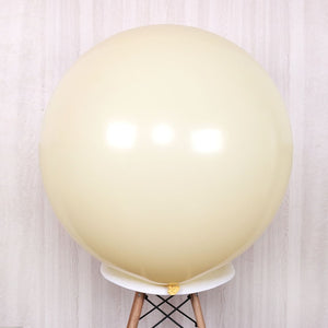 36 inches Large Round Pastel Latex Macaron Balloon - Yellow-Balloons-Decoren