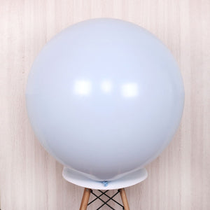 36 inches Large Round Pastel Latex Macaron Balloon - Blue-Balloons-Decoren