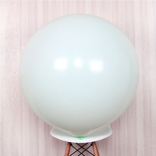 36 inches Large Round Pastel Latex Macaron Balloon - Green
