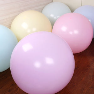 36 inches Large Round Pastel Latex Macaron Balloon - Pink-Balloons-Decoren