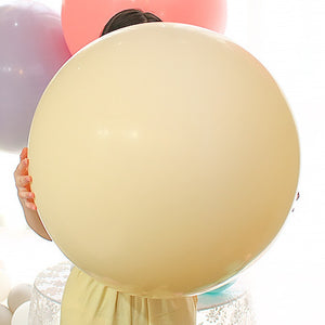 36 inches Large Round Pastel Latex Macaron Balloon - Purple-Balloons-Decoren