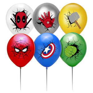 Superheroes Avengers Happy Birthday Banner and Balloons Set