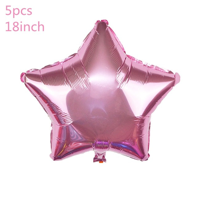 pink baby shower balloons, it's a girl balloons, oh baby balloons, pink  and white balloon bouquet, baby girl party decorations, baby shower balloon set, helium balloons for baby shower, blue foil star balloons, blue foil heart balloons, printed latex balloons, baby shower decor, pink and white party balloons, newborn celebration balloons, baby shower balloon arrangement, pink confetti balloons