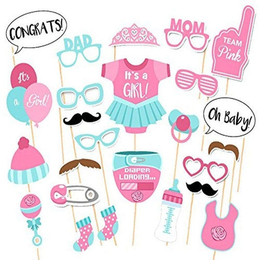 Baby Girl Pink Props - Set of 25 pieces-Props-Decoren