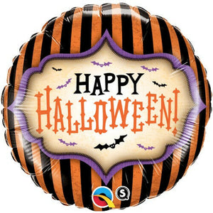 Halloween Stripe Foil Balloon