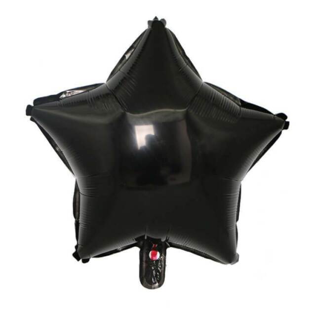 Star Foil Balloon 18 inches - Black