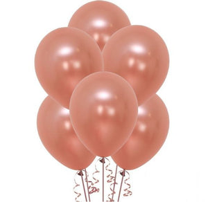 Plain Rose Gold Latex Balloons - Set of 10-Balloons-Decoren